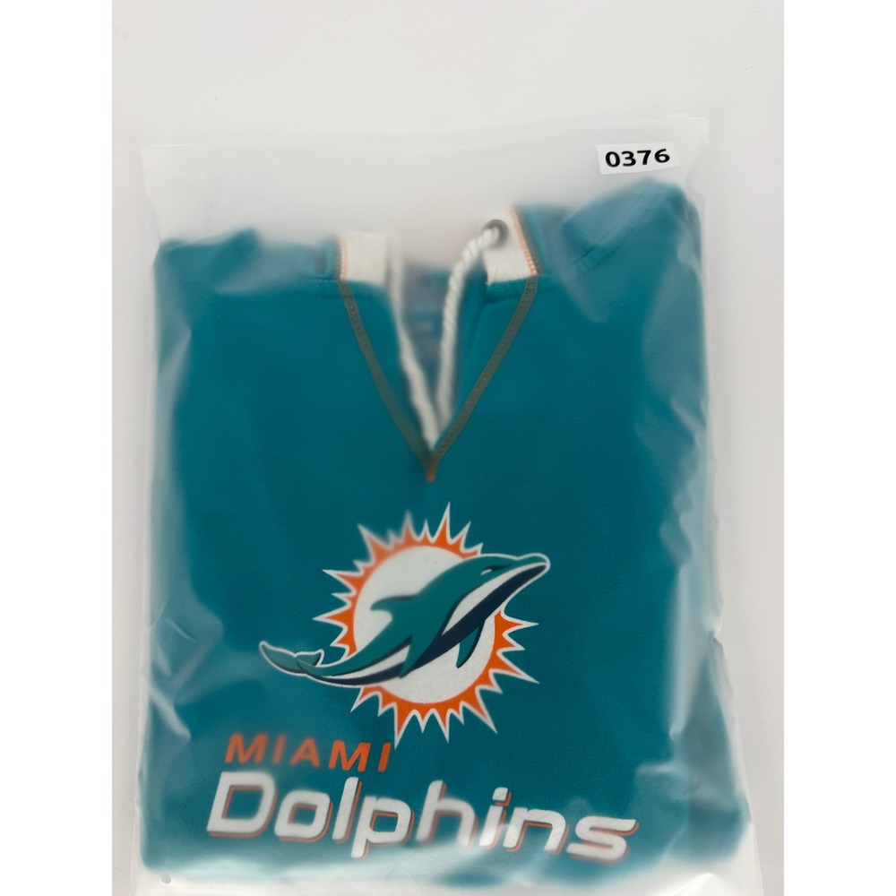 Majestic Miami Dolphins Hoodie Womens Small Teal NFL Pullover Sweatshirt - Picture 8 of 8
